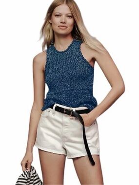 Anthropologie Pilcro blue knitter Sweater top